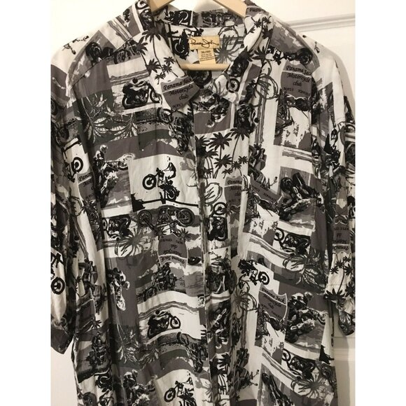 Panama Jack Men’s Sz 3XL Hawaii Button‎ Shirt Motorcycle Club Maui - Picture 5 of 8